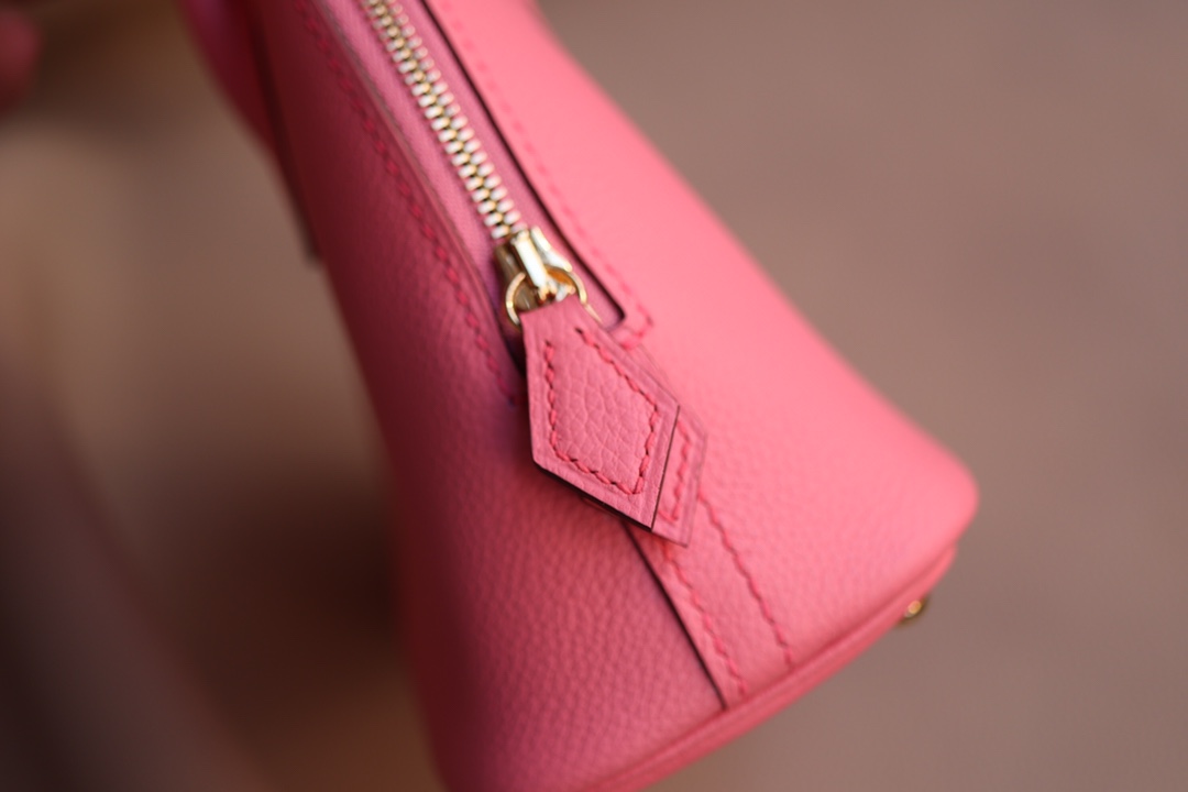 에르메스 미니 볼리드백 로즈핑크 금장 에버컬러